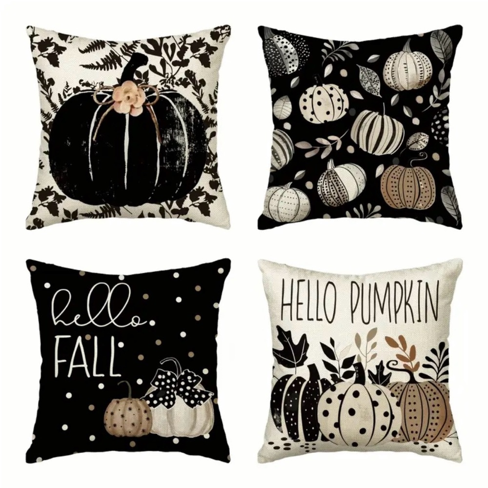 4 pc pillow covers